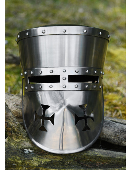 Elmo crociato funzionante, XII-XIII...