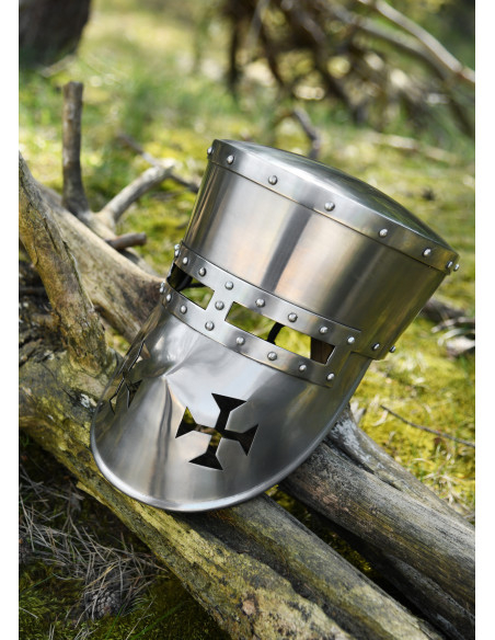 Elmo crociato funzionante, XII-XIII...