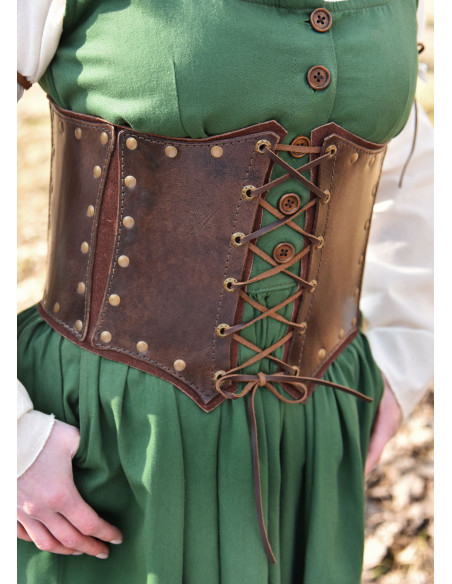 Corpetto di pelle con strato interno...