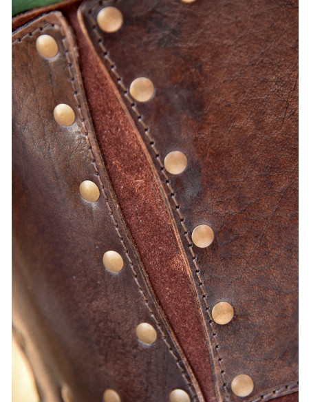 Corpetto di pelle con strato interno...