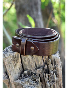 Cintura medieval senza fibbia, realizzata in pelle 2