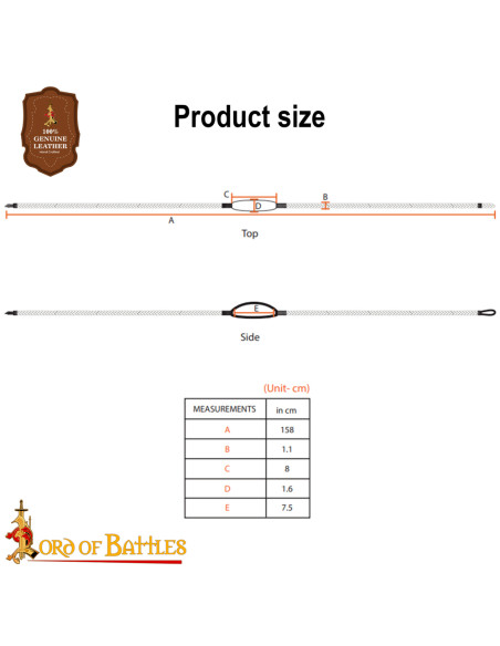 Tracolla balearica con lacci intrecciati