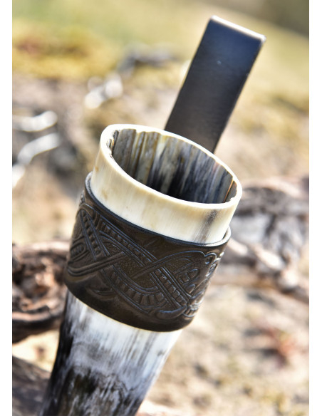 Tahalí per corno con design a drago...