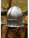 el casco medievale tipo Sallet, acciaio di 1,6 mm, XV secolo