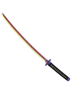 Katana Kokushibou di Demon Slayer in bambù con LED 2