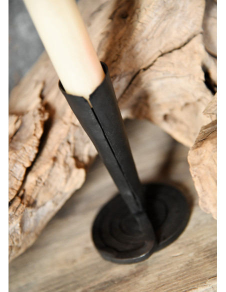 Candelabro forgiato a mano con base a...