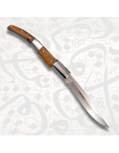 Coltello arabo a carraca serie Seda Ambra, manico oliva 2