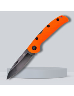 Coltello a sblocco Third, fibra di nylon arancione