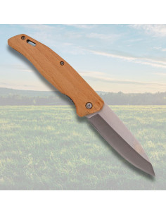 Coltello da campo Third, manico in legno d'acero 2