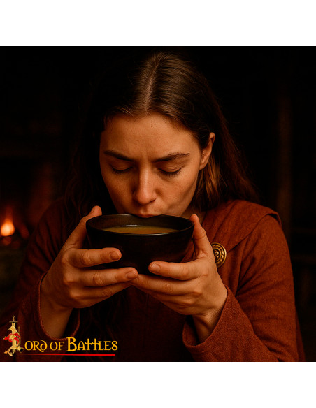 Ciotola in vero corno fatta a mano