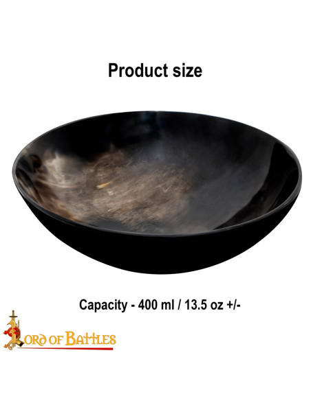 Ciotola in vero corno fatta a mano