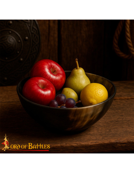 Ciotola in vero corno fatta a mano