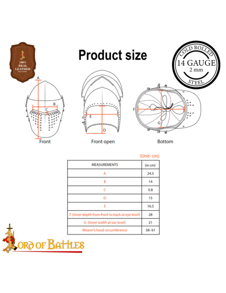 Bacinella Medievale con Visiera, Età...