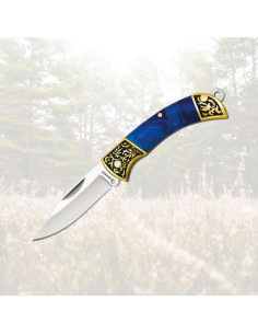 Coltello da campo Albainox, modello in acrilico blu...