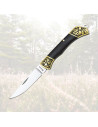 Coltello da campo Albainox, modello in acrilico nero (13,70 cm.)