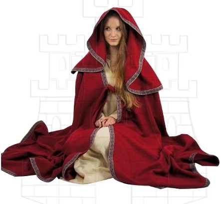 Cappuccio cappotto di lana medievale - Invio rapido di vestiti medievali in tutta Europa